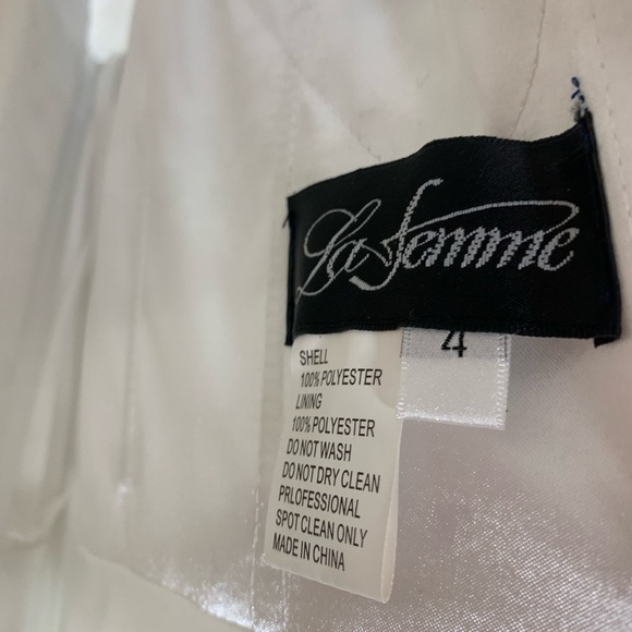 La femme Beaded Formal Maxi Dress Gown Size 4 NWT - Picture 10 of 11